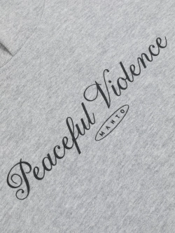 Худи MANTO PEACEFUL VIOLENCE серое