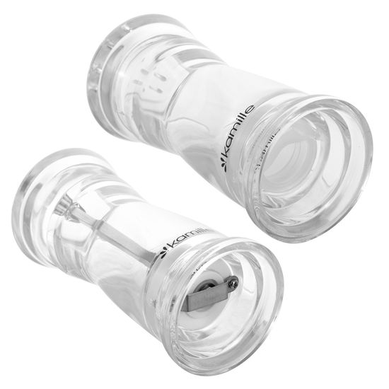 Набор для специй мельница и солонка на подставке Kamille КМ-7053