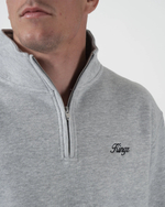 Свитшот на молнии KINGZ Script Quarter - Grey