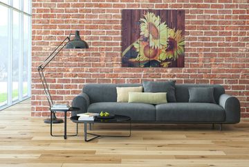 Панно из дерева Sunflower