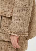 Жакет расслабленный твидовый