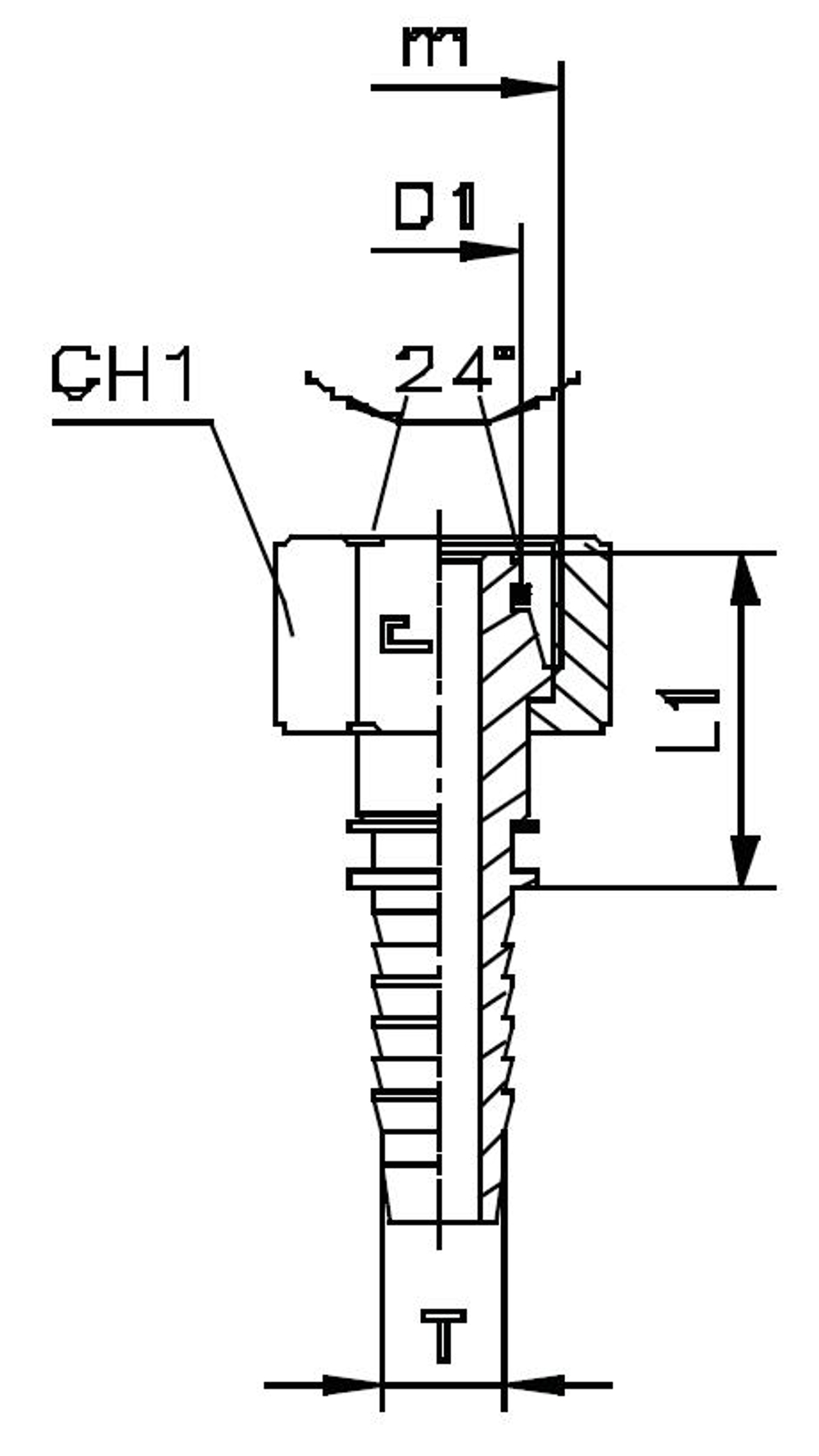 Фитинг DN 06 DKO-S (Г) 18x1.5 10