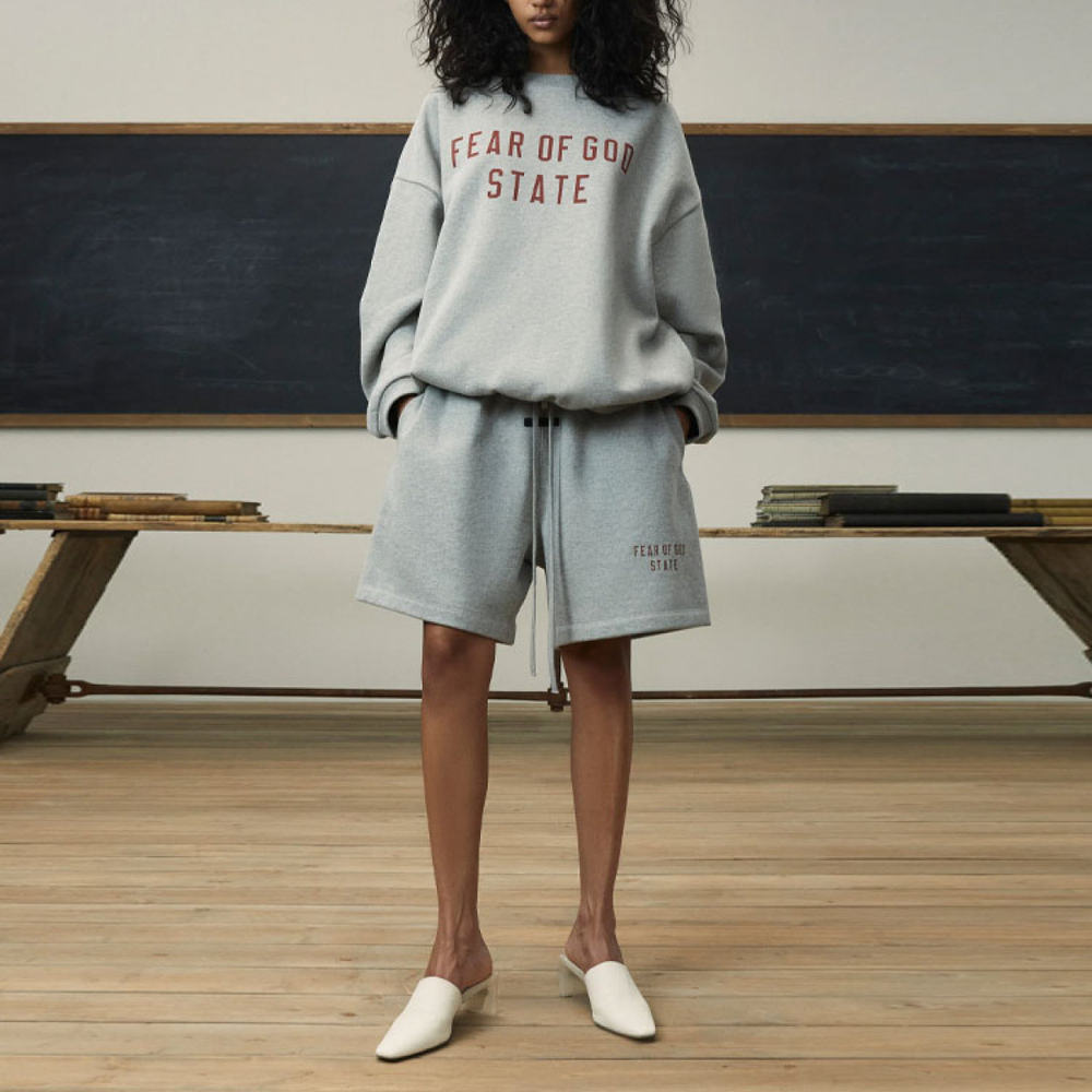 Шорты Fear of God Essentials Fall24 BACK TO SCHOOL Fleece Soccer Short /DARK HEATHER, 160BT242001F