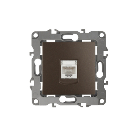 Розетка ЭРА Серия 12 12-3107-13 информационная RJ45 IP20 бронза