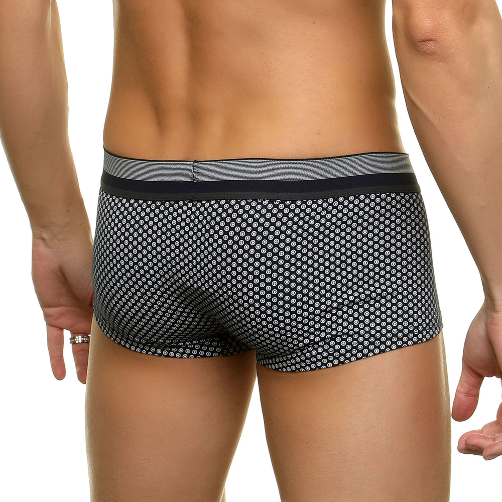 Серые трусы-хипсы с геометрическим принтом (Размер: S) (Цвет: серый)