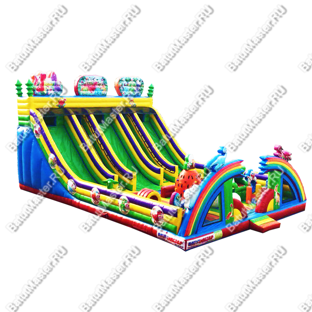 Коммерческий надувной батут "Дракончики"14*10*7,5 м