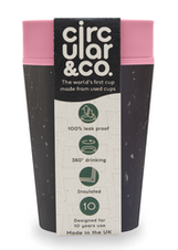 Стакан Черный и хихикающий розовый CIRCULAR&CO 8oz (237 мл) (BGP-8oz)