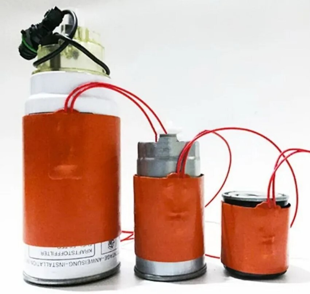 Силиконовый нагреватель 24V 110W 120*300мм с пружинным креплением