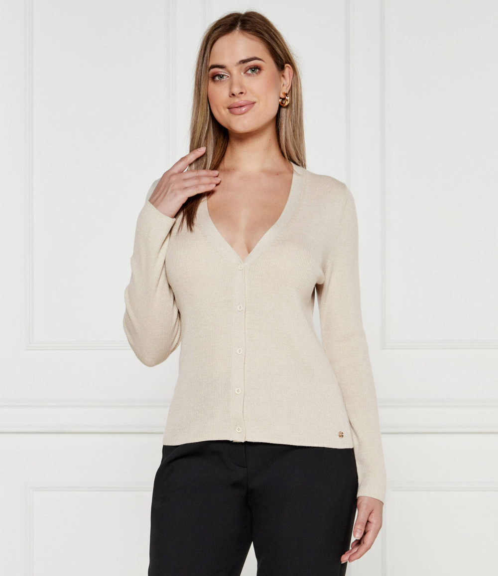 Хлопковый кардиган Marc Cain - бежевый(XC 39.14 M52)