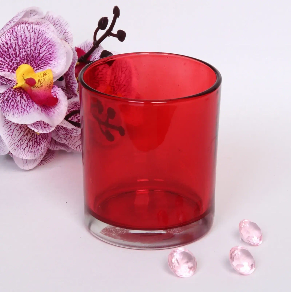 Подсвечник «Oasis-Glass» 8,8*10см цвет красный