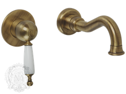 Смеситель для раковины настенный Migliore Oxford ML.OXF-6345.BI.BR бронза