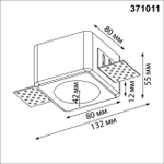 371011 NT Светильник GU10 50Вт 220-240В IP20 WIR