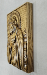 Преподобный Серафим Саровский. Икона деревянная.