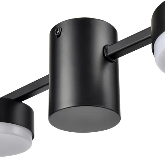 8187/8C COMFI LN25 207 черный, металл Люстра потолочная LED GX53 8*7W 220V SANATA