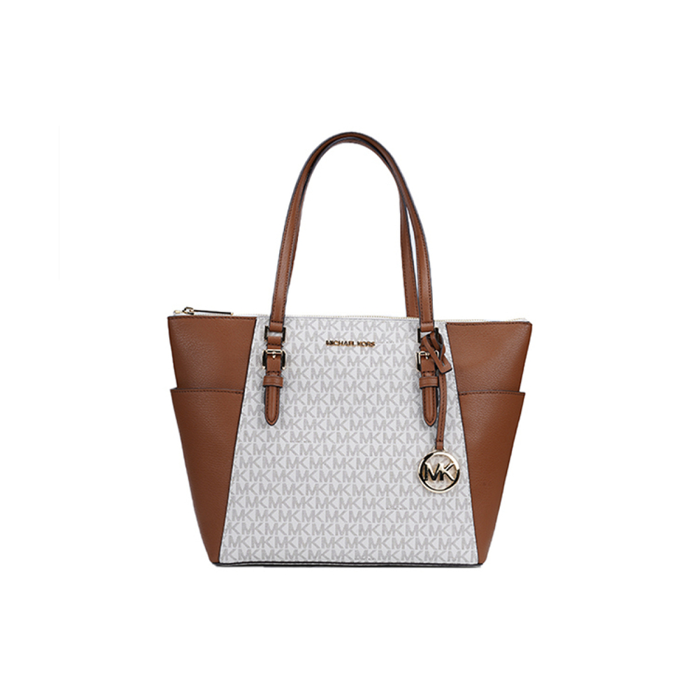 Сумка MICHAEL KORS MK Charlotte PVC Tote, 35T0GCFT3B-VANILLA