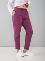 Брюки Бдж-129/бордо-джинс