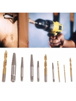 Набор экстракторов и сверл в кейсе для болтов сверл 2-7.5 мм 10 предметов