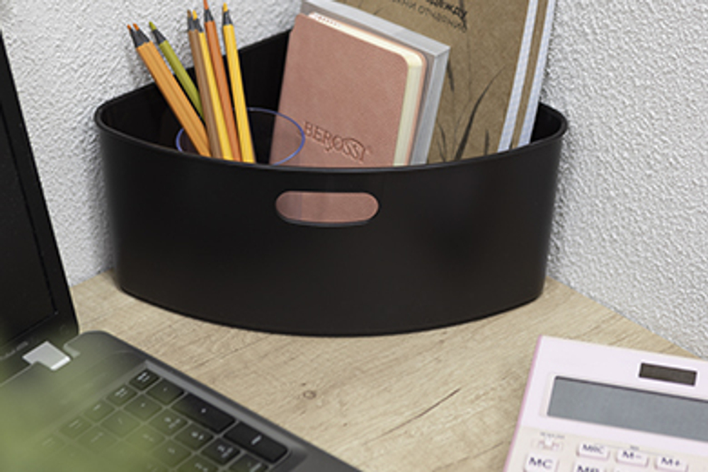 Корзина Agraba, 3.8 л, 29х22х12 см, цвет базальт, пластик