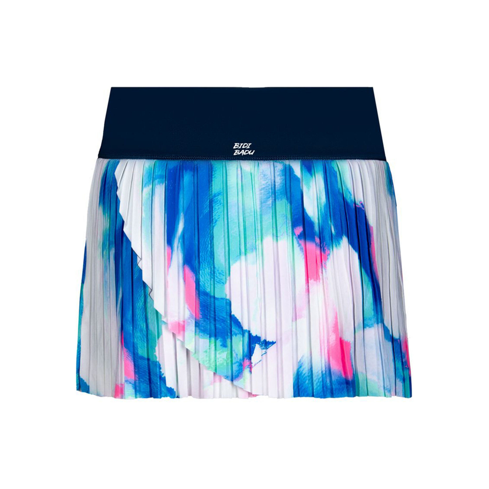 Женская теннисная юбка BIDI BADU Inaya Tech Plissee Skirt Women - Multicoloured, Dark Blue
