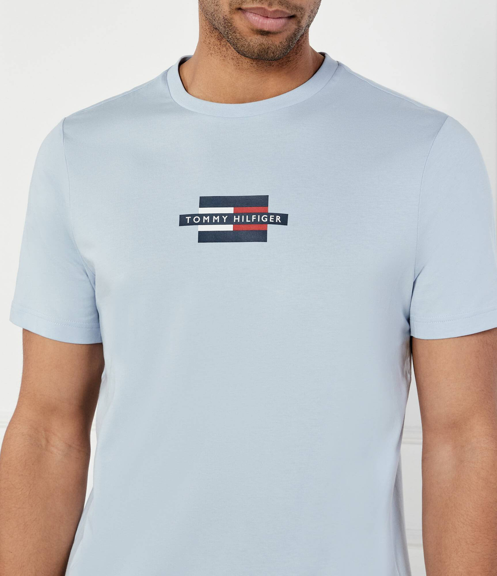 Футболка Tommy Hilfiger - голубой(MW0MW38636)