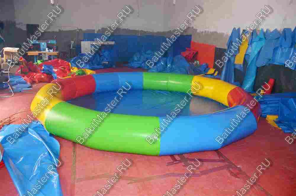 Круглый надувной бассейн «Разноцветный», 7*7*0,65 м