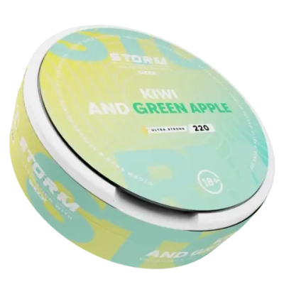 STORM BY ШОК KIWI AND GREEN APPLE (220 МГ) - КИВИ И ЗЕЛЕНОЕ ЯБЛОКО
