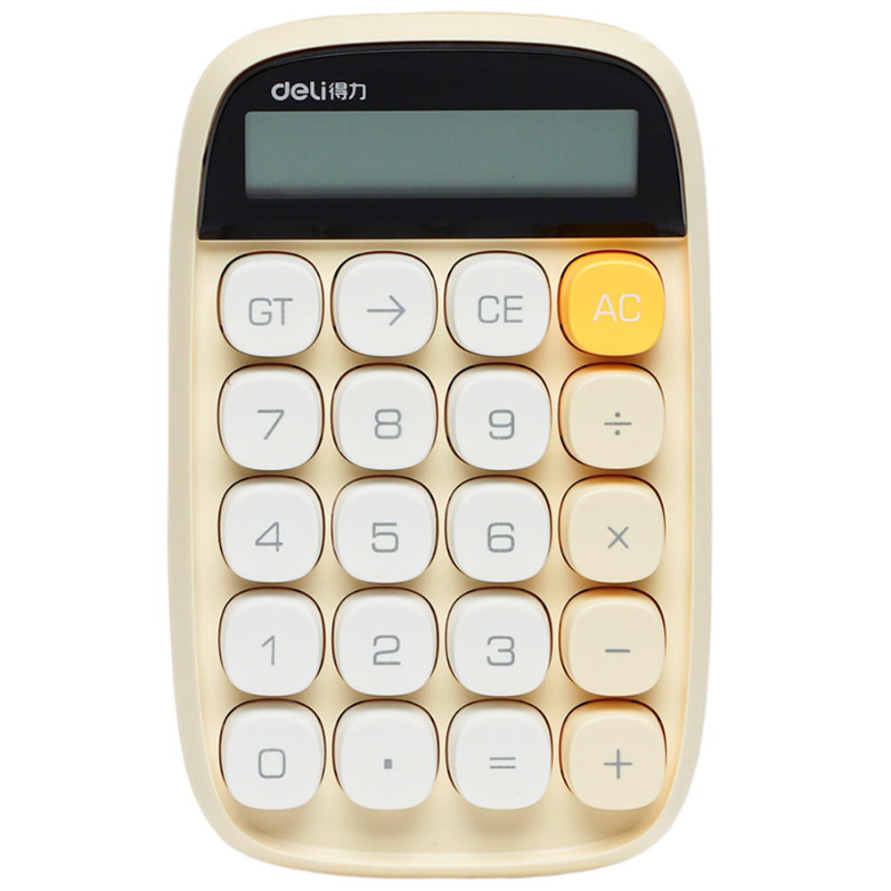 Калькулятор настольный DELI "TE35" 10 разрядный, 151х91х35 мм, желтый