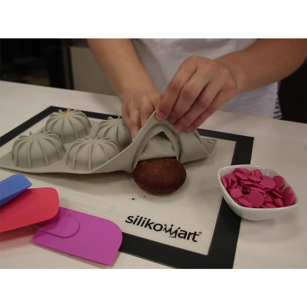 Форма для приготовления пирожных Mini Goccia 17x30см силиконовая Silikomart