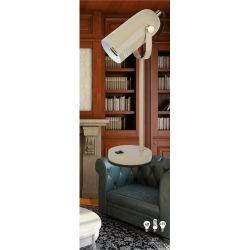 Настольный светильник ЭРА N-117-Е27-40W-BG бежевый | Настольные светильники под лампу