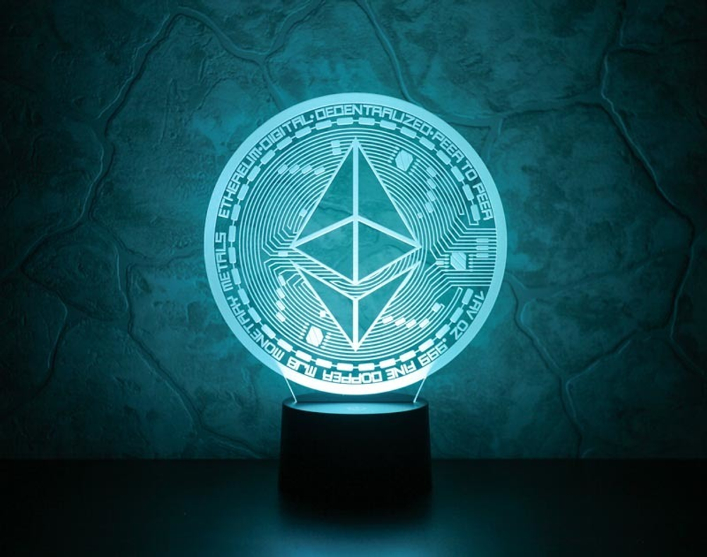 3Д-светильник "Ethereum" (Эфириум)