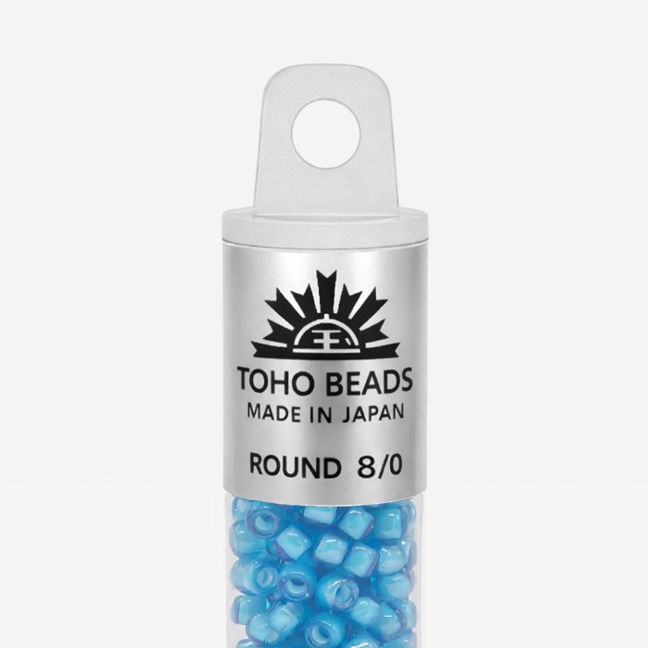 Японский бисер TOHO Round 8/0 (№931), окрашенный изнутри прозрачный