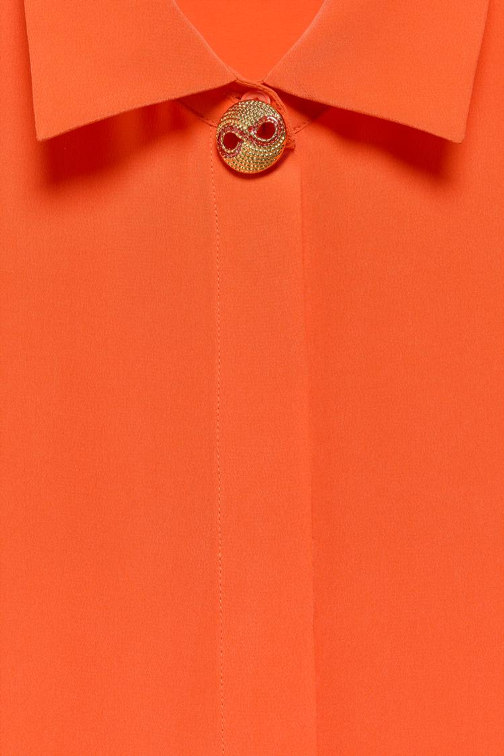 ZARA X MARISA BERENSON ШЕЛКОВАЯ РУБАШКА, КРАСНЫЙ/ОРАНЖЕВЫЙ