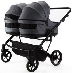 Детская коляска Adamex Leo Duo 2 в 1 TK60 TIP (СЕРЫЙ)