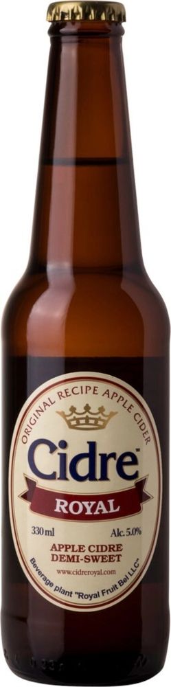 Сидр Роял Яблочный Полусладкий / Cidre Royal Apple Demi-Sweet 0.33 - стекло
