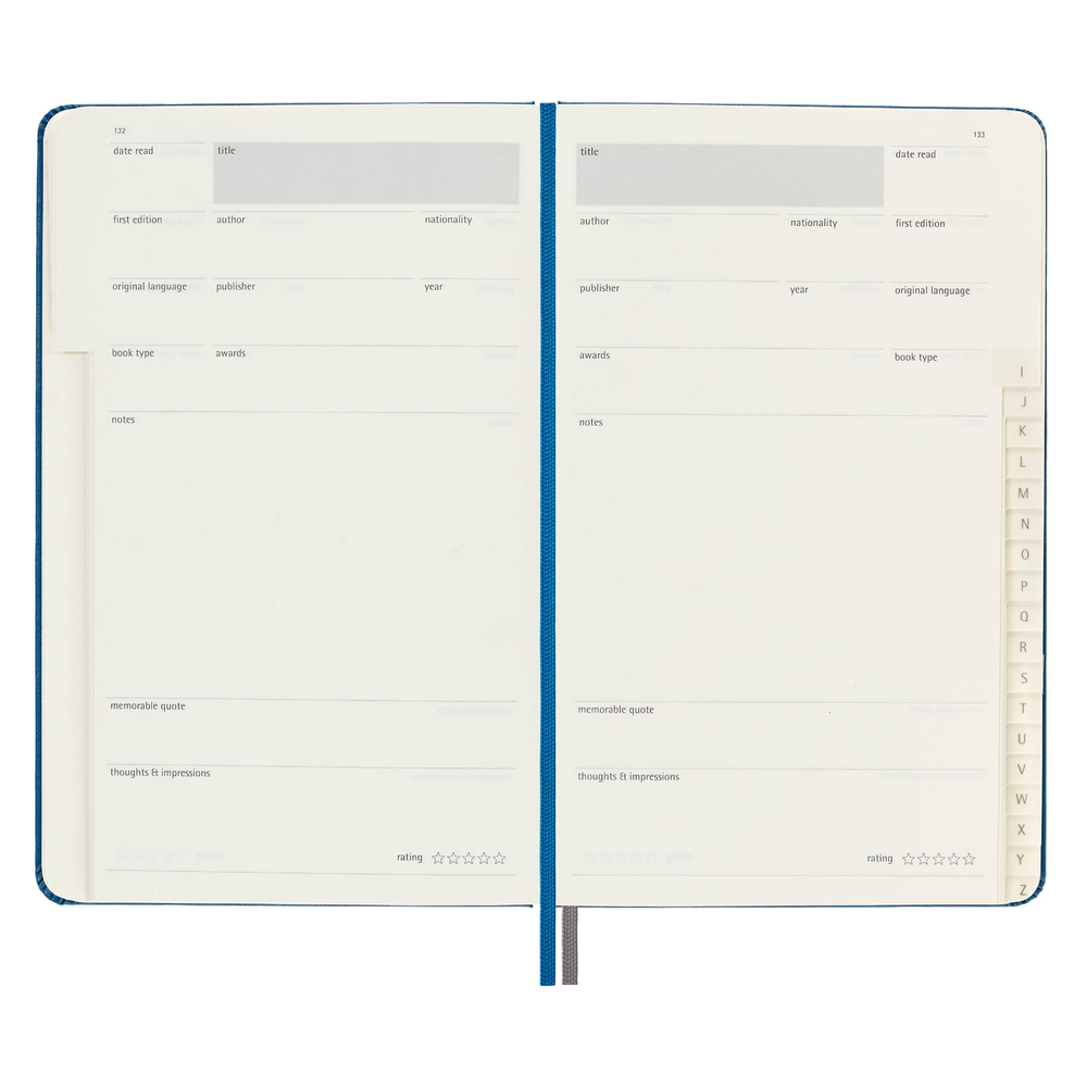 Блокнот Moleskine PASSION BOOKS Large 130х210 мм 400 стр голубой (PASBOOK)