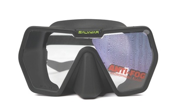 Маска Salvimar DRAKE для дайвинга, черная, АНТИФОГ