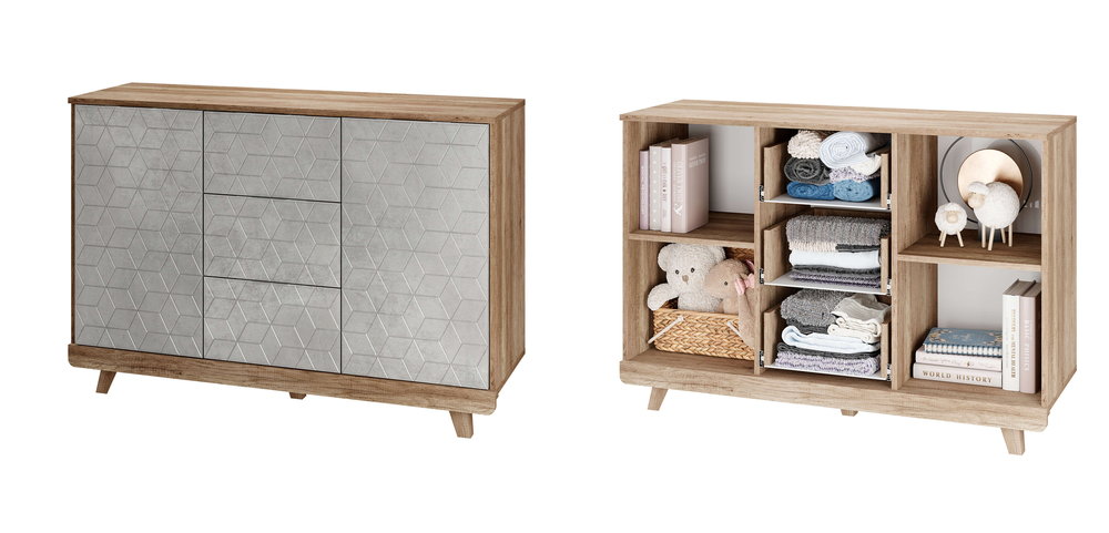 Комод Мегаполис КМ-15 Дуб каньон/F04