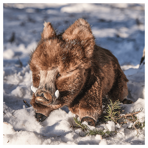 Мягкая игрушка из меха «Кабанчик»