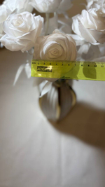 45 см розы белоснежные