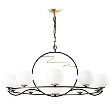 Люстра подвесная 762117 чёрный/золото Enna Lightstar
