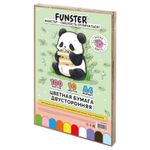 Цветная бумага А4 ТОНИРОВАННАЯ В МАССЕ, 100 листов, 10 цветов, короб, 80 г/м2, FUNSTER (ФАНСТЕР), 210х297 мм, 117617