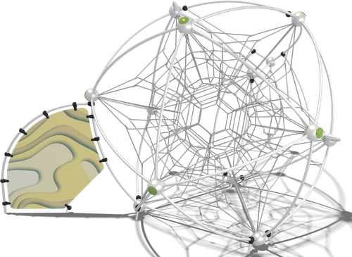 Гибкие элементы для лазания Феникс (паттерн Papercut)