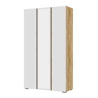 Хелен ШК 02 Шкаф 3-х дверный с зеркалом Крафт золотой / Белый