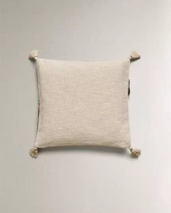 ZARA HOME НАВОЛОЧКА ДЛЯ ДЕКОРАТИВНОЙ ПОДУШКИ С УЗОРАМИ, ЗЕЛЕНЫЙ