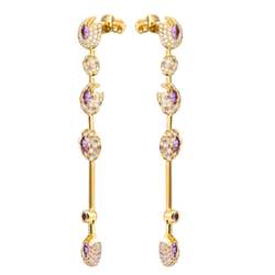 Серьги с сапфирами и бриллиантами, E0039-0/9