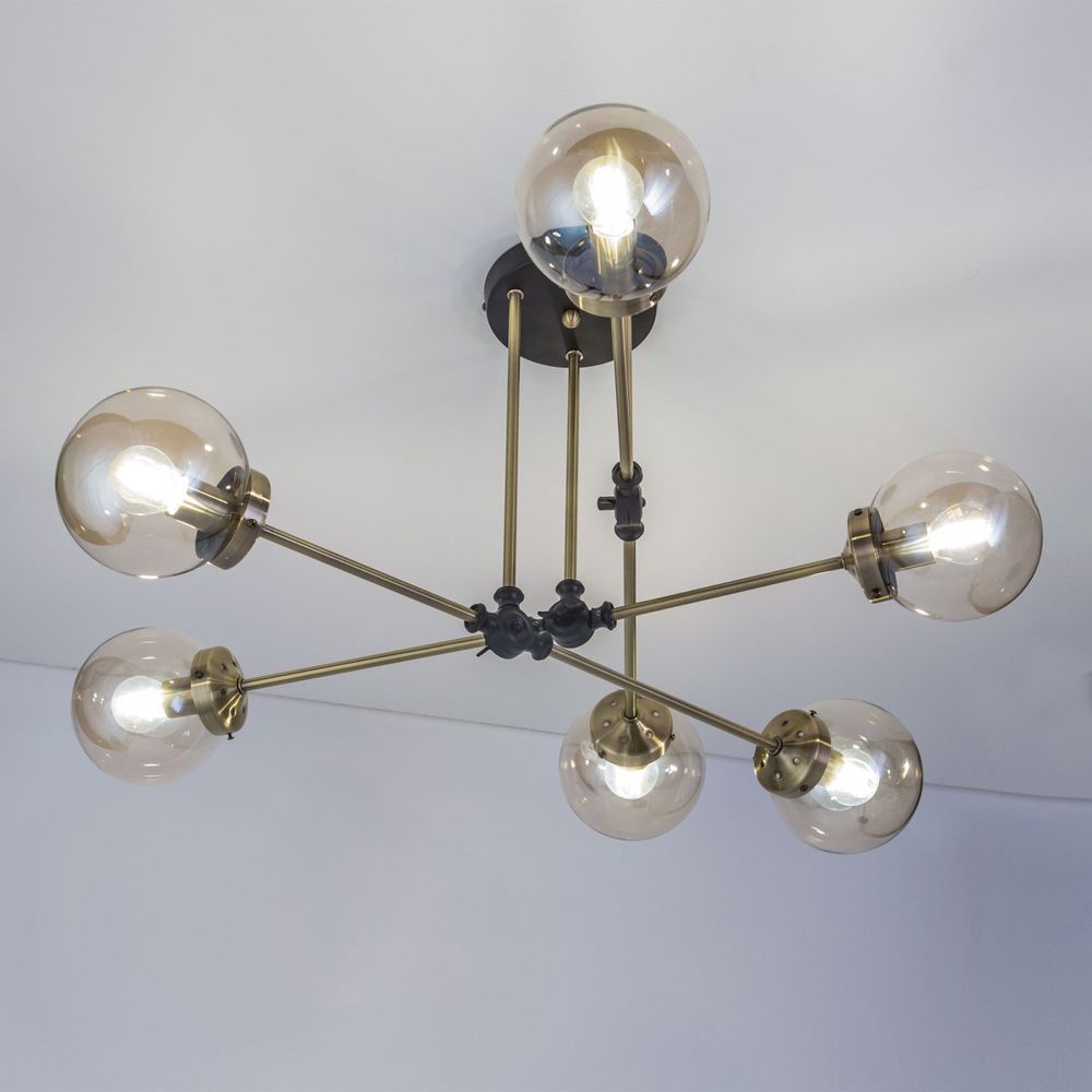 Citilux Планета CL105165 Люстра на штанге поворотная Бронза