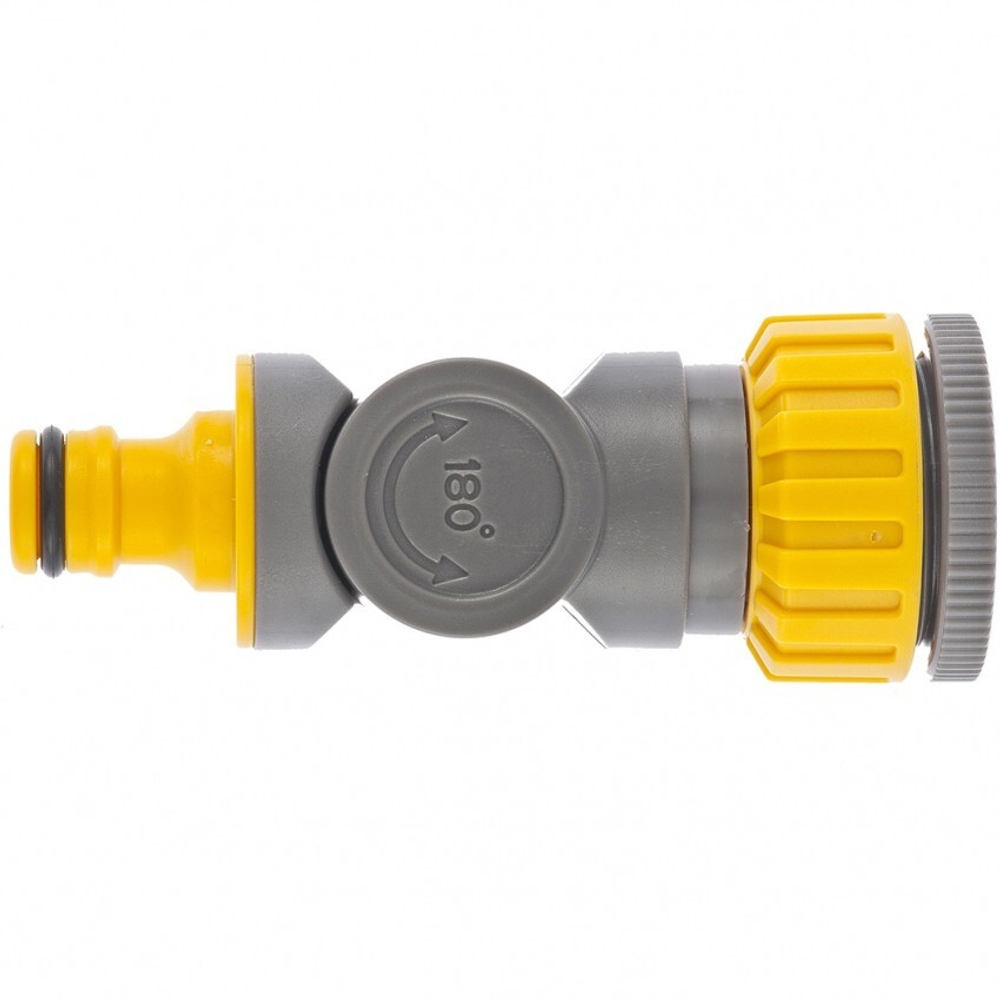 Соединитель штуцерный с внутренней резьбой 1/2-3/4, с шарниром Palisad Luxe