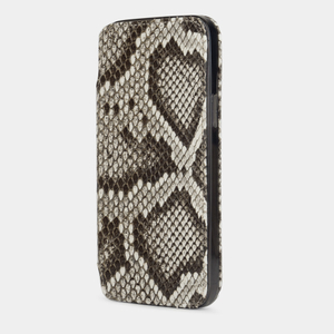 Чехол Benoit для iPhone 14 Pro из кожи питона, серого цвета