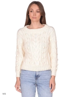 Женский свитер "Виноград" со спущенными плечами