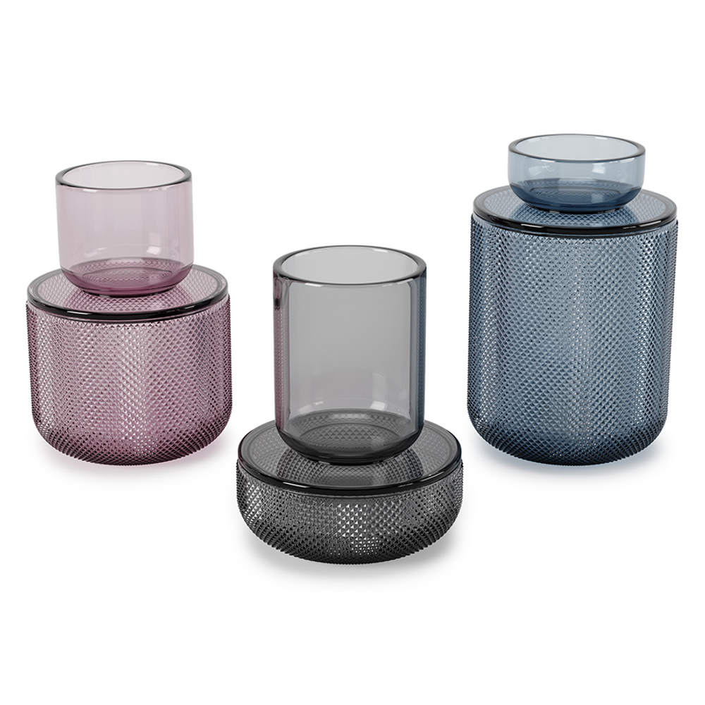 Шкатулка-органайзер allira, 10x10х15 см, сиреневая